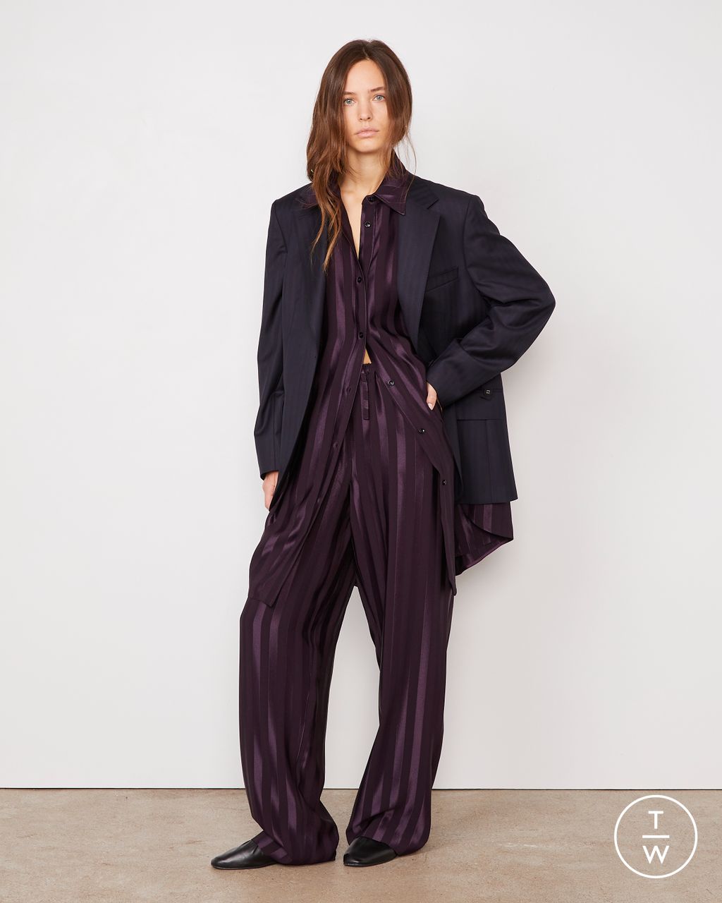 Fashion Week Paris Pre-Fall 2026 look 6 de la collection Officine Générale womenswear