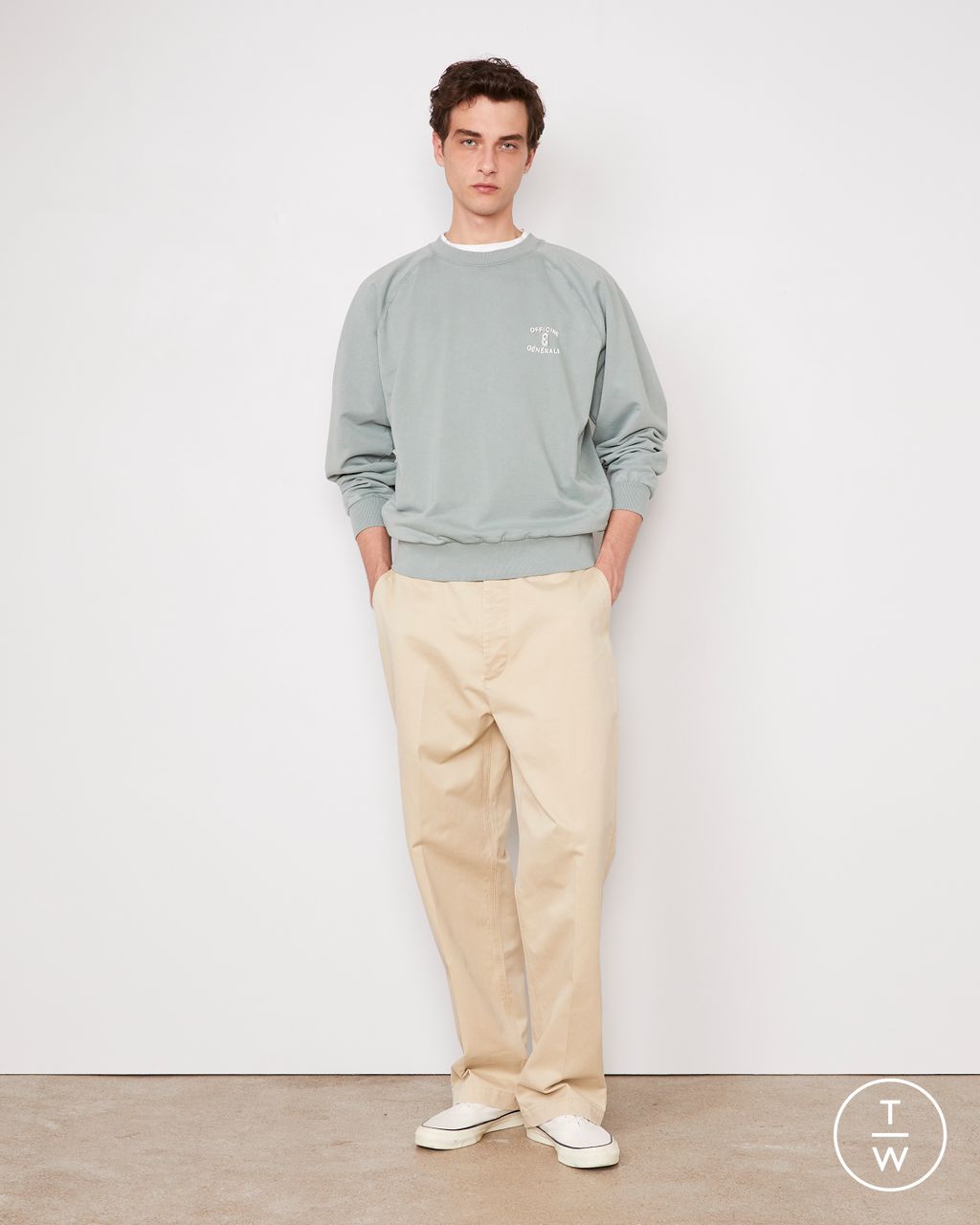 Fashion Week Paris Pre-Fall 2026 look 6 from the Officine Générale collection menswear