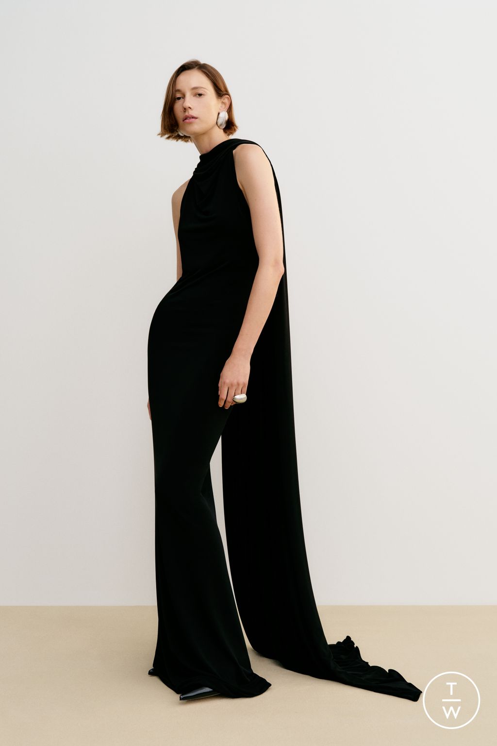 Fashion Week New York Resort 2026 look 6 from the Brandon Maxwell collection womenswear