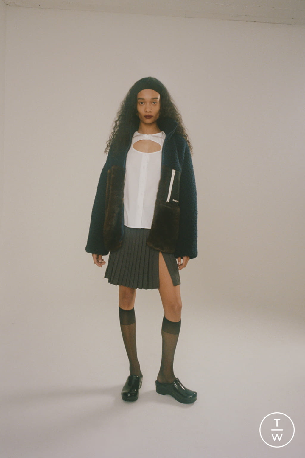 Fashion Week New York Fall/Winter 2021 look 6 from the Sandy Liang collection womenswear