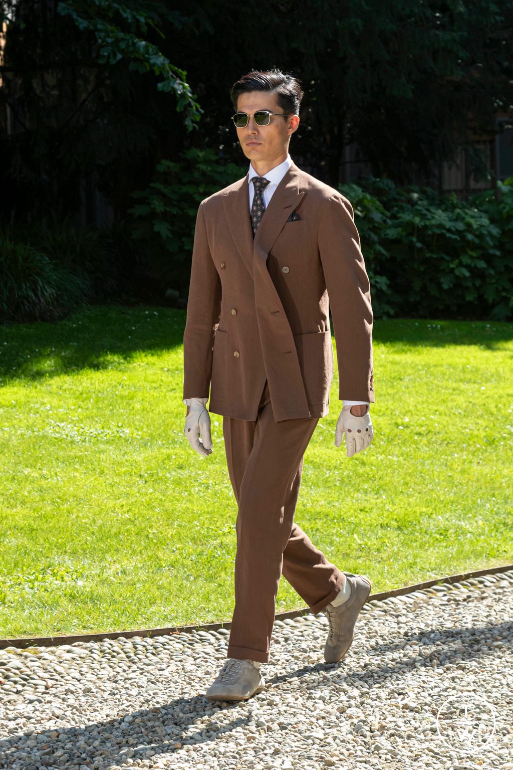 Fashion Week Milan Spring-Summer 2025 look 6 from the Dunhill collection 男装