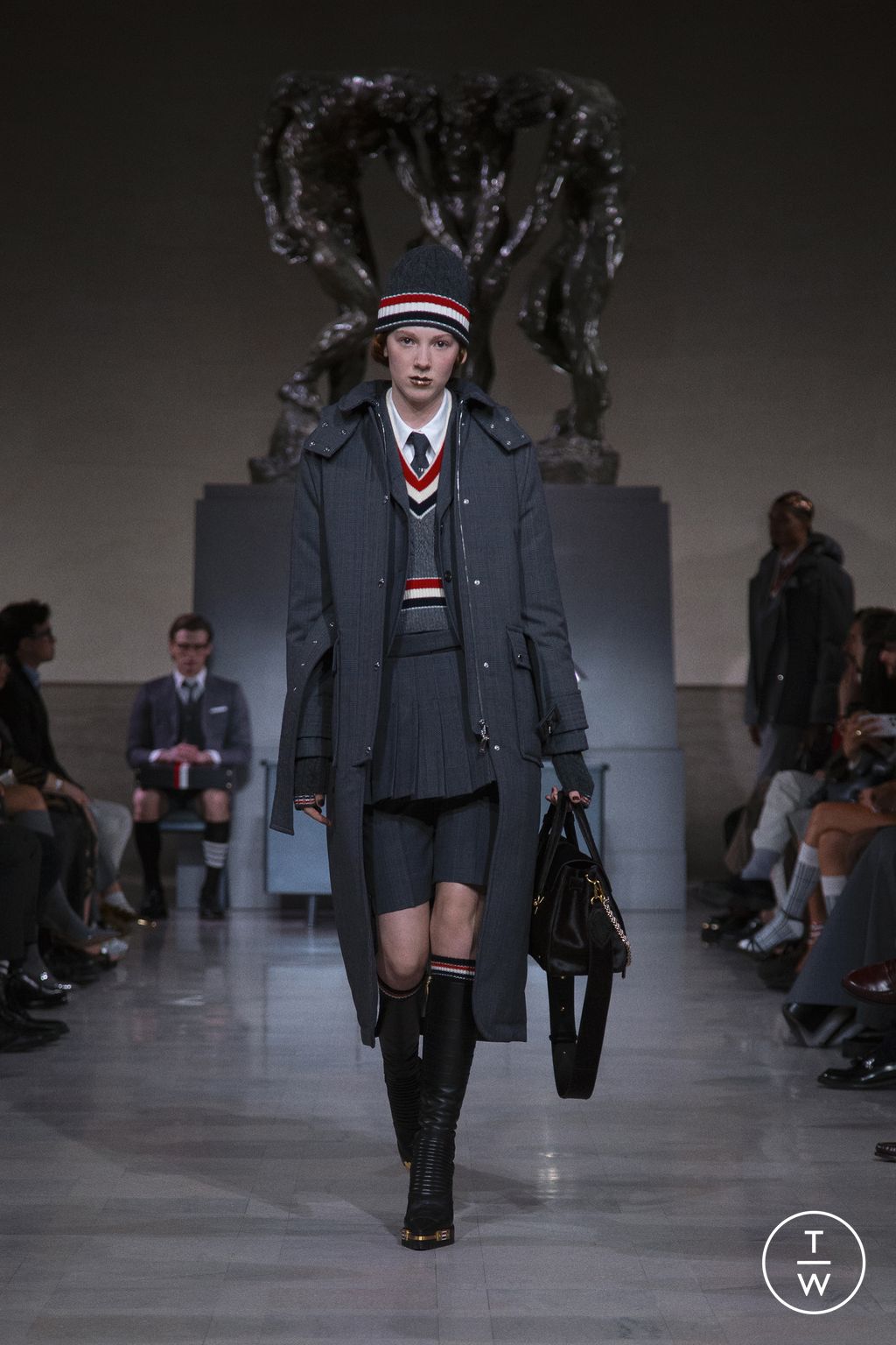 Fashion Week New York Fall/Winter 2026 look 60 de la collection Thom Browne womenswear