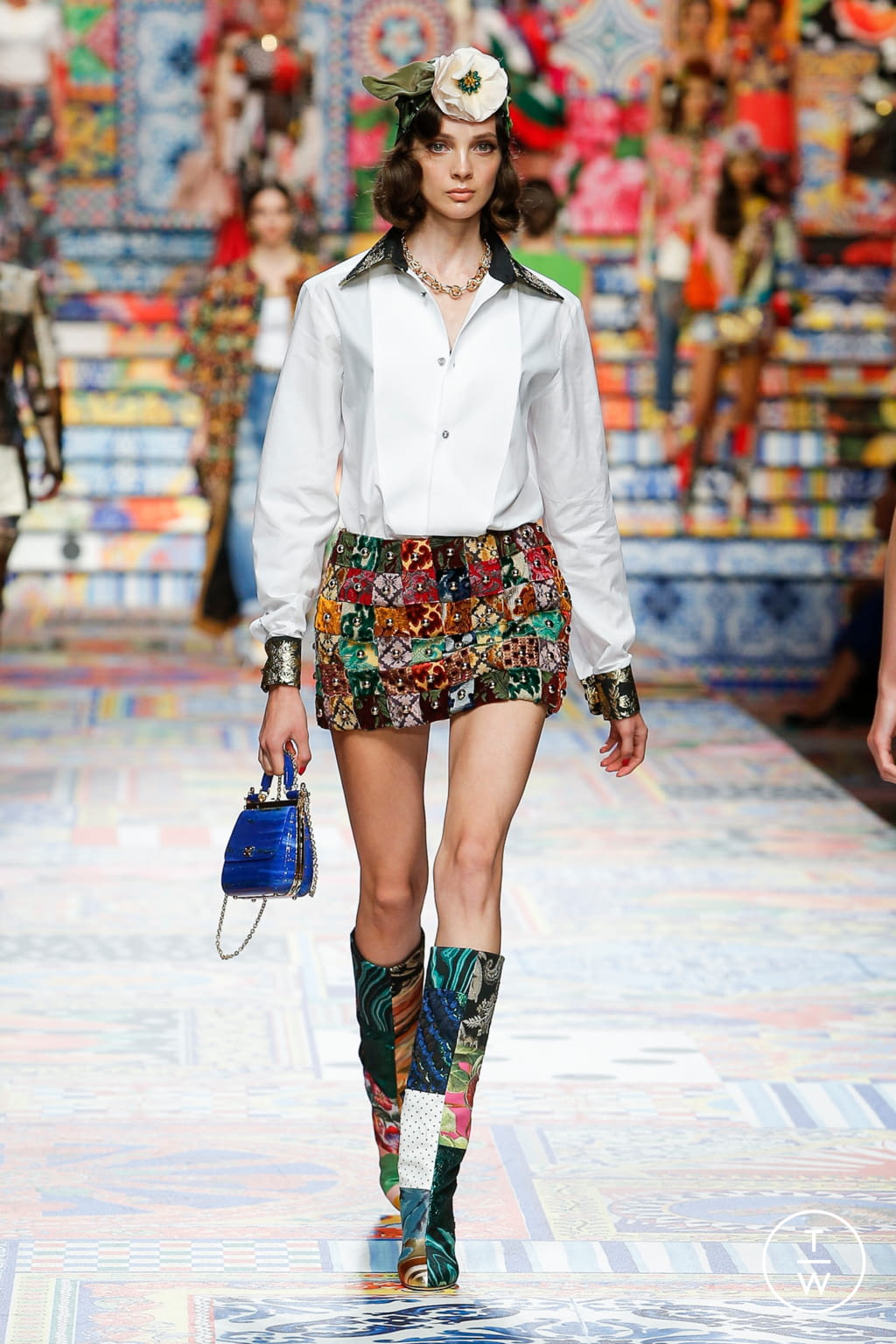 Fashion Week Milan Spring/Summer 2021 look 63 from the Dolce & Gabbana collection 女装