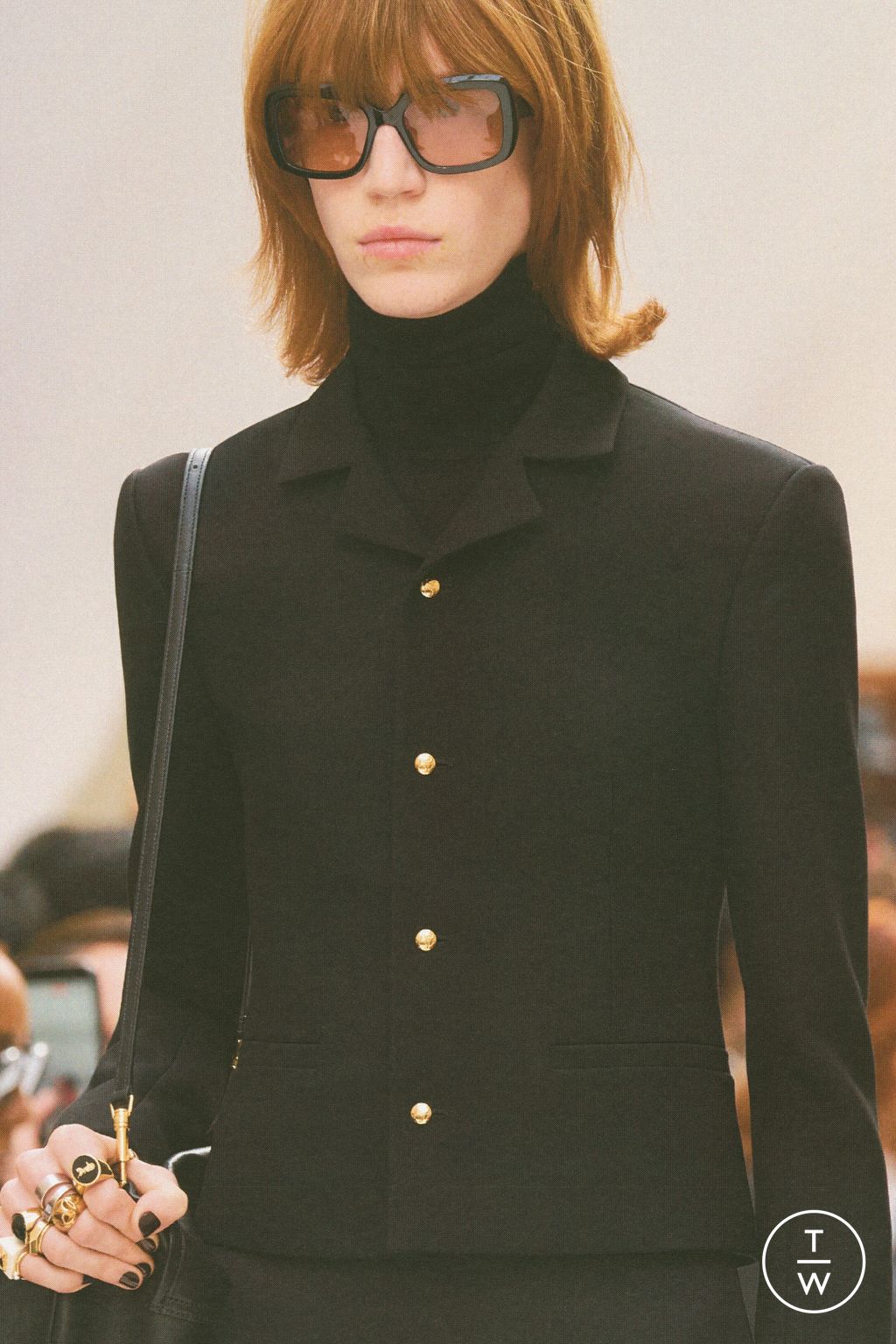 Fashion Week Paris Fall/Winter 2026 look 80 from the Celine collection womenswear accessories