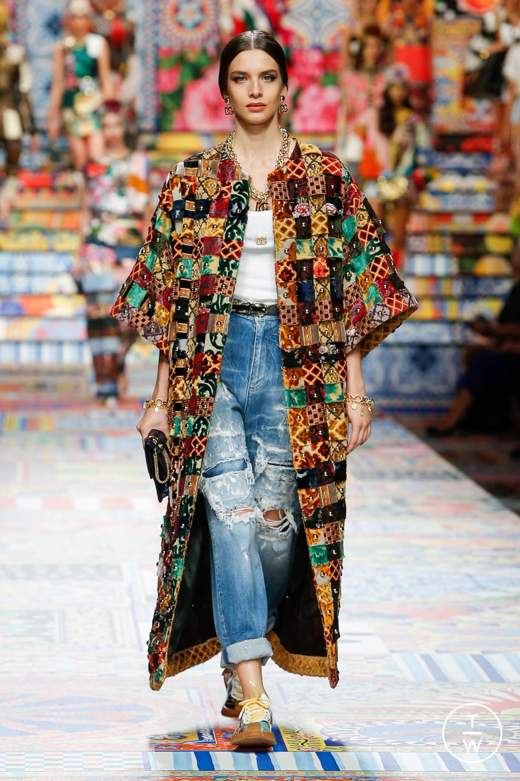 Fashion Week Milan Spring/Summer 2021 look 62 from the Dolce & Gabbana collection womenswear
