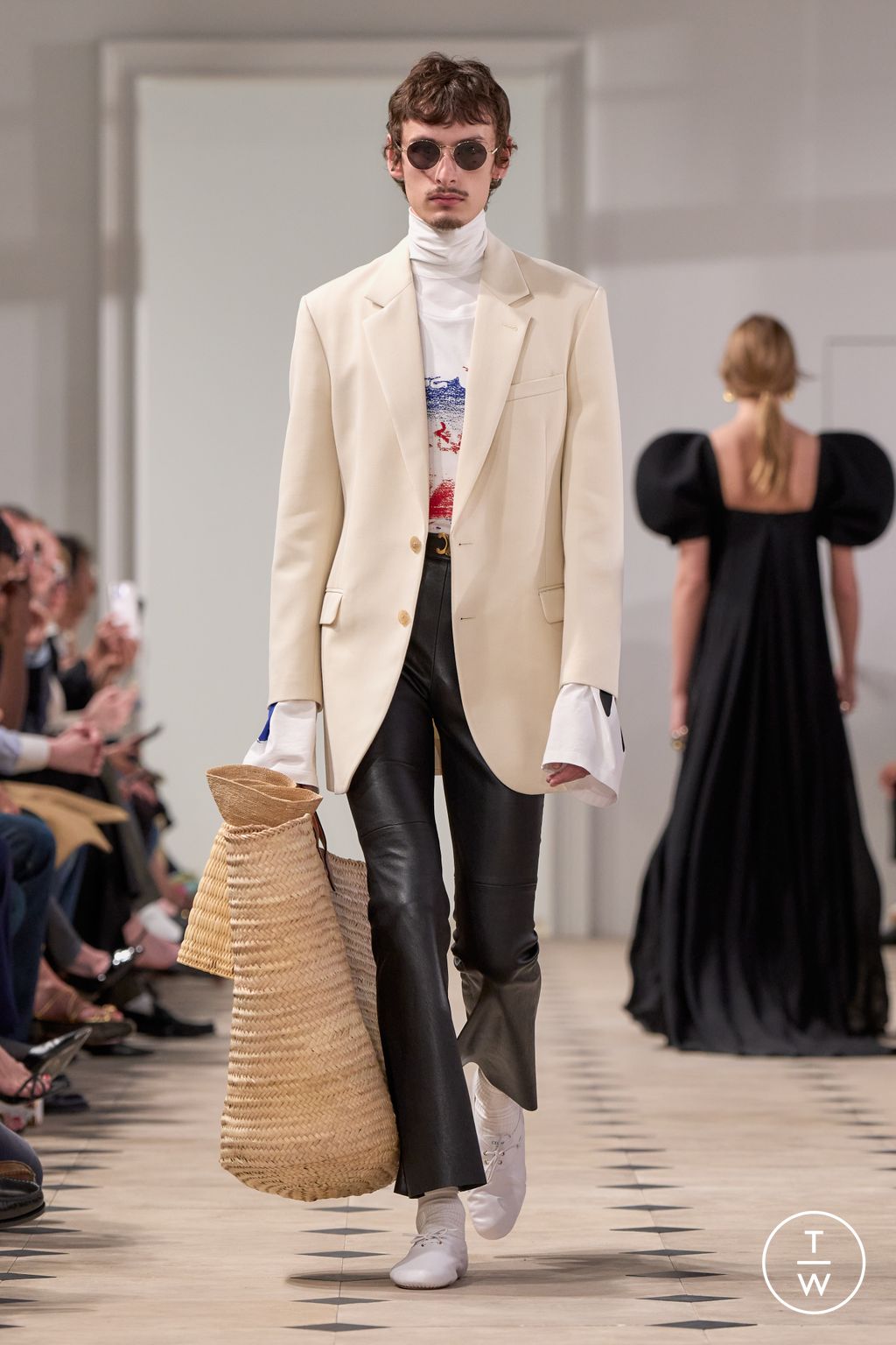 Fashion Week Paris Spring/Summer 2026 look 67 from the Celine collection menswear