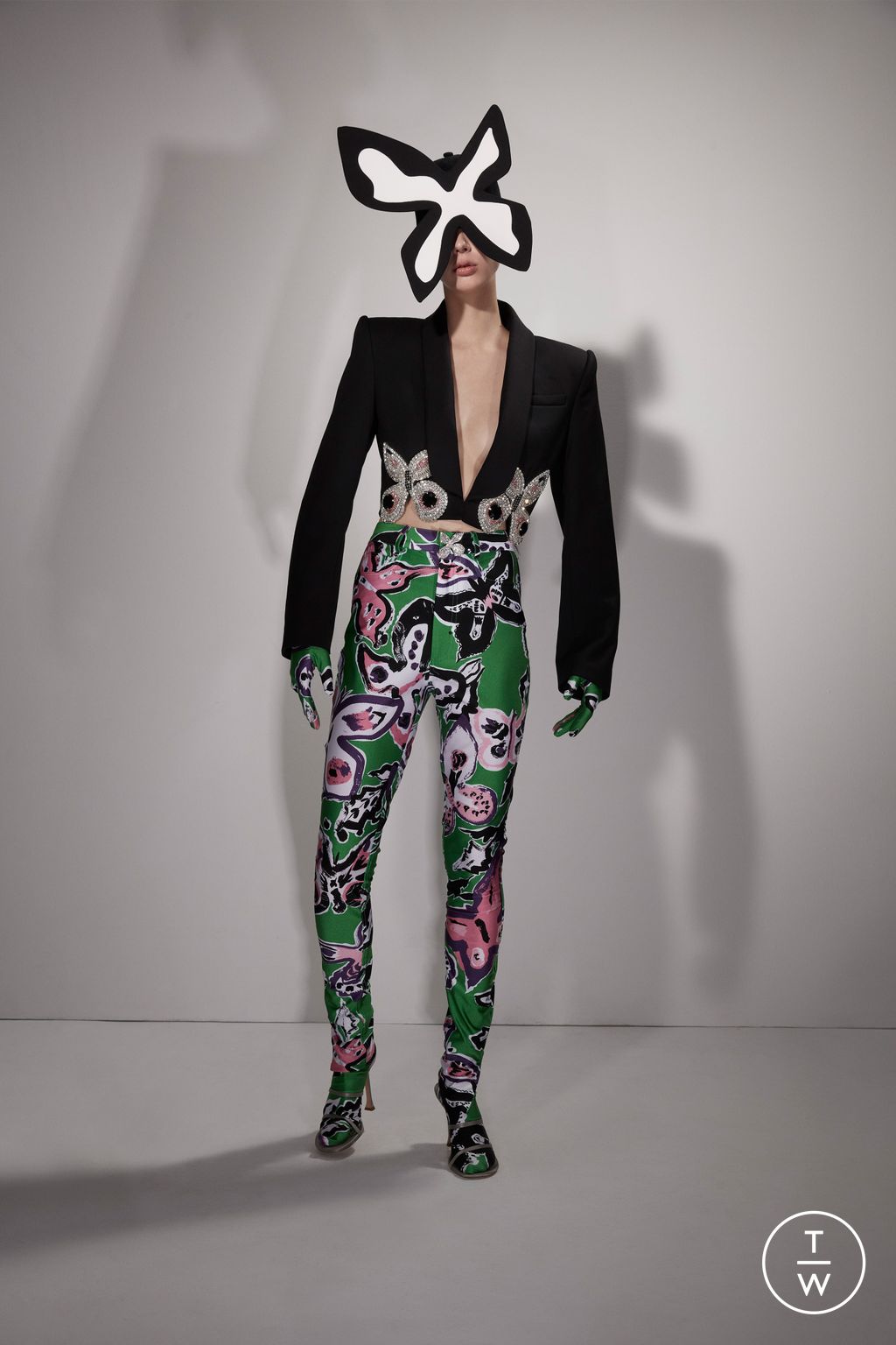 Fashion Week New York Pre-Fall 2023 look 7 from the Area collection 女装
