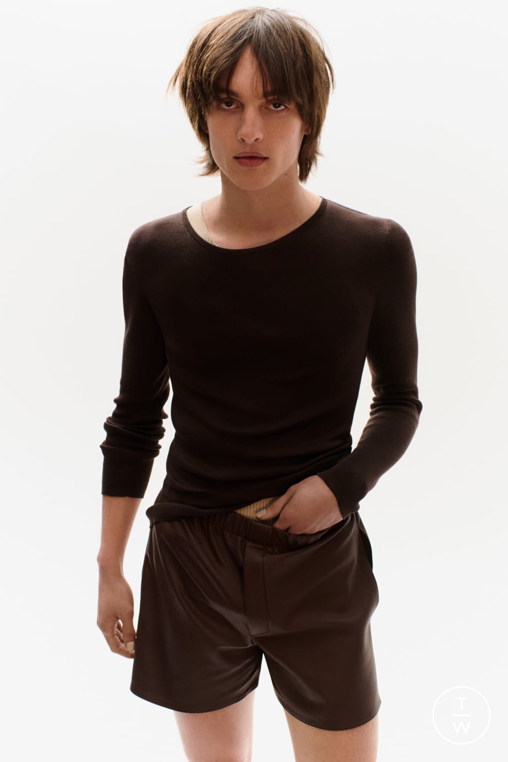 Fashion Week Paris Fall/Winter 2021 look 7 from the Ludovic de Saint Sernin collection menswear