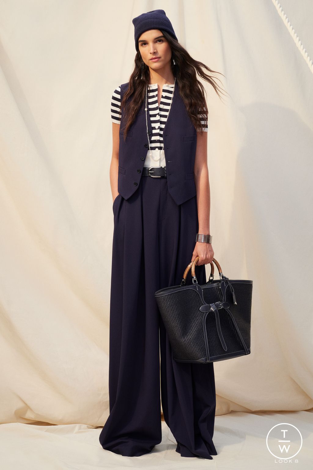 Fashion Week New York Resort 2026 look 8 from the Ralph Lauren collection womenswear