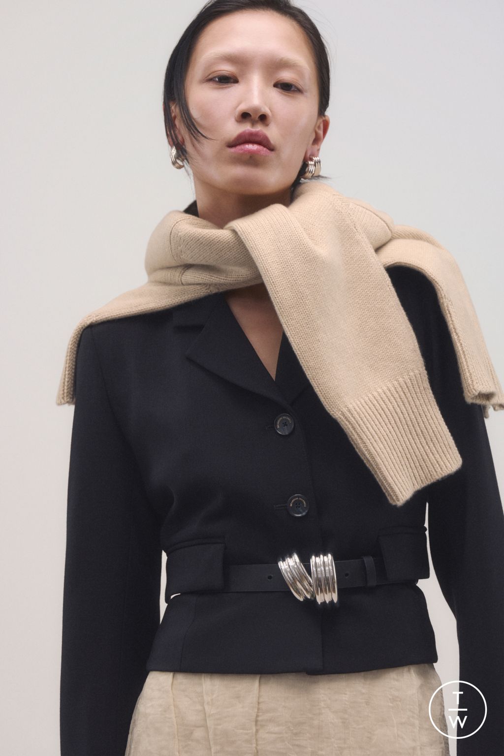 Fashion Week New York Pre-Fall 2025 look 8 from the Brandon Maxwell collection womenswear