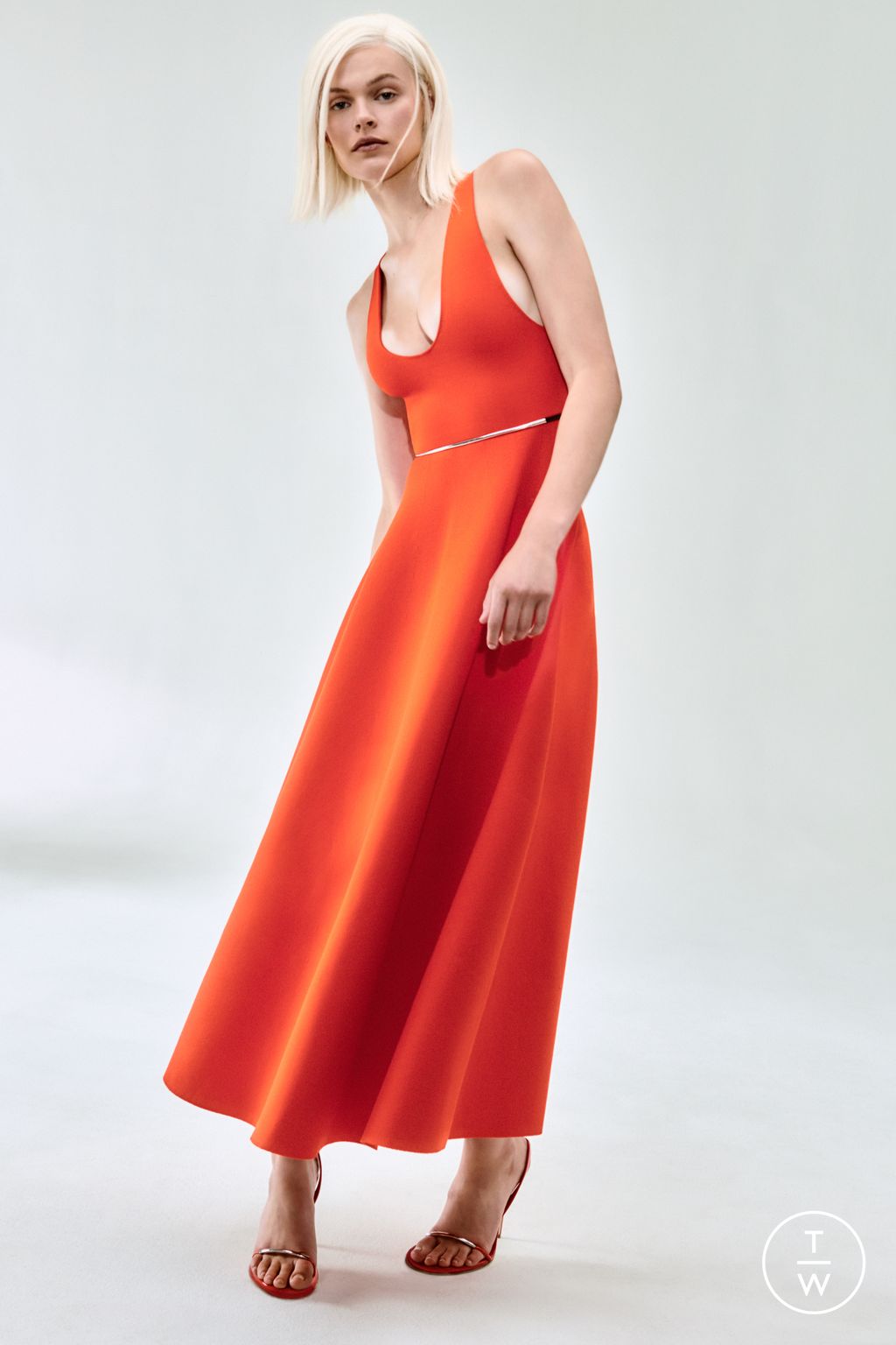 Fashion Week New York Resort 2024 look 8 de la collection Brandon Maxwell womenswear