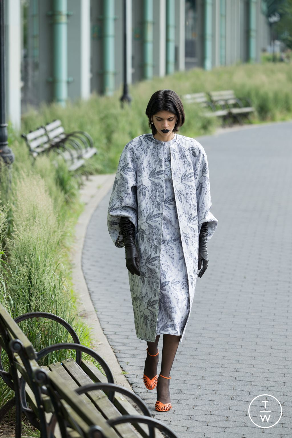 Fashion Week New York Resort 2025 look 8 from the Bibhu Mohapatra collection womenswear