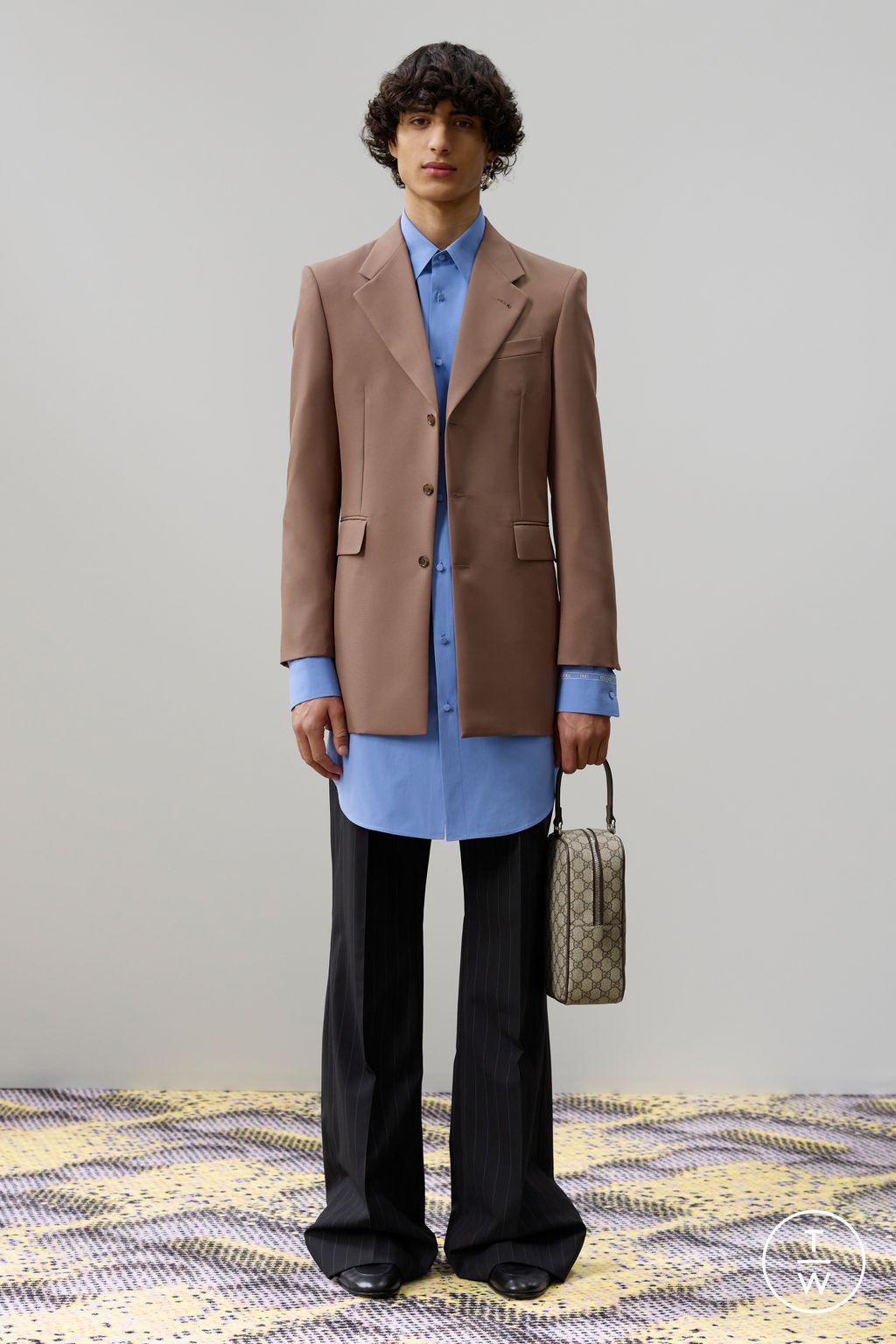 Fashion Week Milan Spring/Summer 2024 look 13 from the Gucci collection menswear