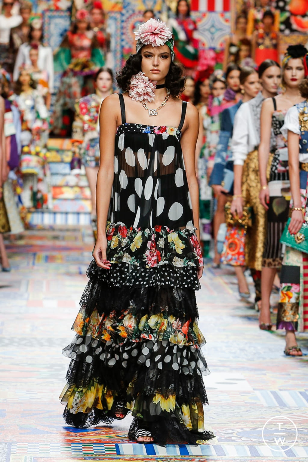 Fashion Week Milan Spring/Summer 2021 look 92 from the Dolce & Gabbana collection womenswear