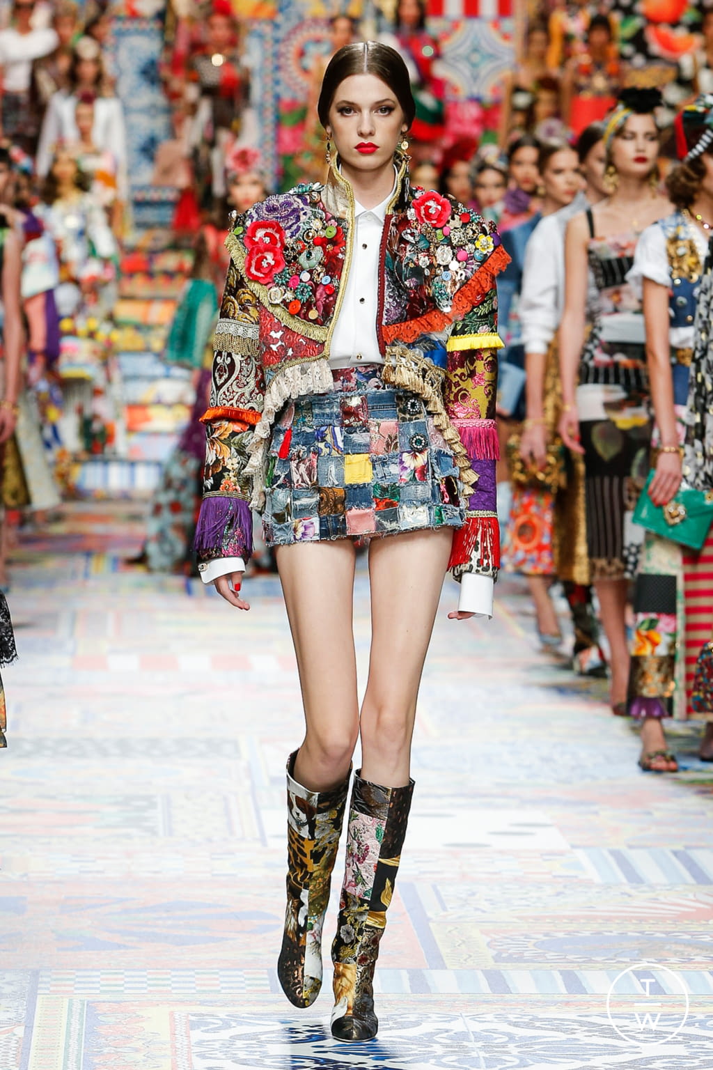 Fashion Week Milan Spring/Summer 2021 look 94 from the Dolce & Gabbana collection womenswear