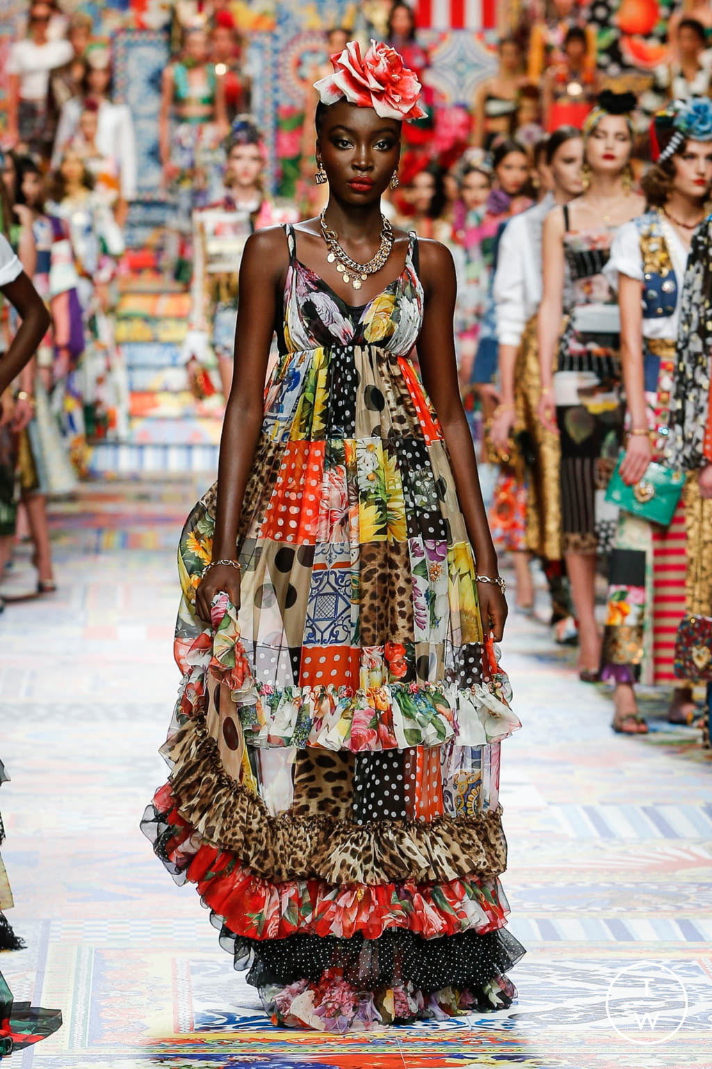 Fashion Week Milan Spring/Summer 2021 look 96 from the Dolce & Gabbana collection womenswear