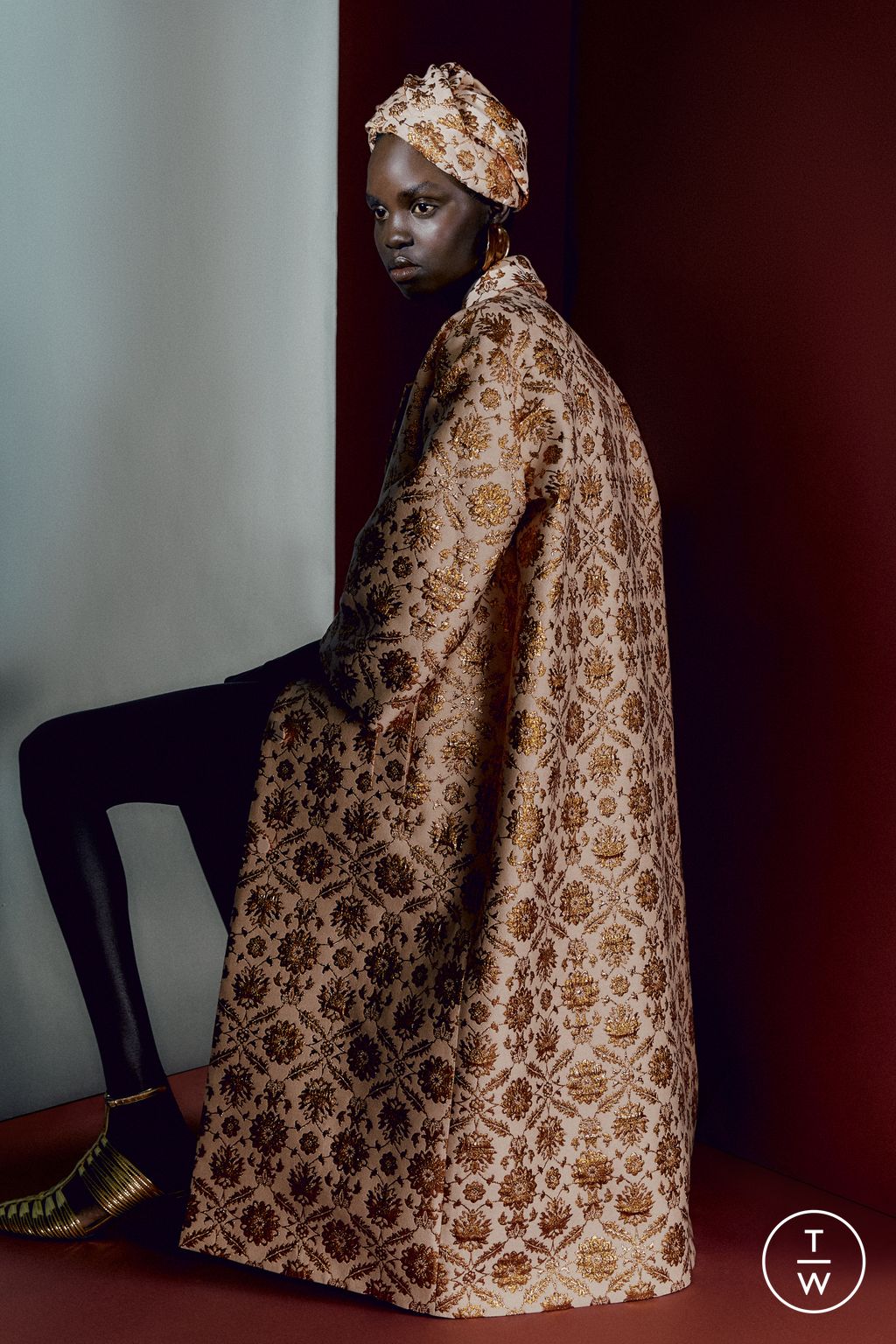 Fashion Week London Pre-Fall 2026 look 9 from the Huishan Zhang collection womenswear