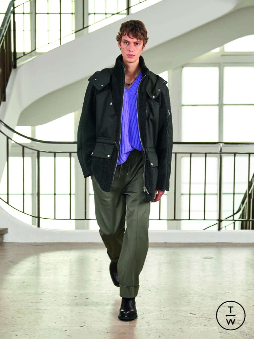 Fashion Week Paris Fall/Winter 2021 look 26 de la collection Hermès menswear