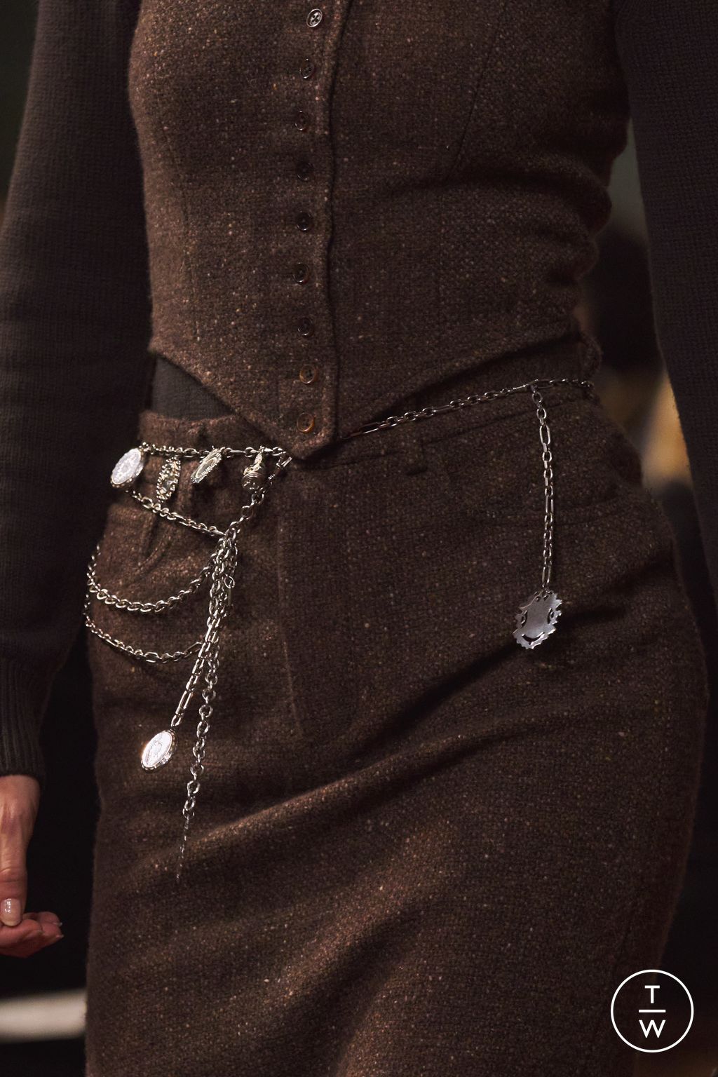 Fashion Week New York Fall/Winter 2026 look 1 from the Ralph Lauren collection womenswear accessories