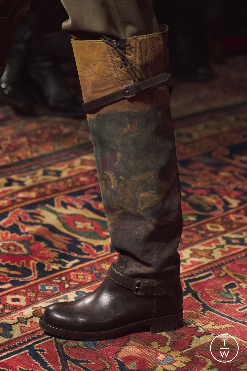 Fashion Week New York Fall/Winter 2026 look 3 from the Ralph Lauren collection womenswear accessories