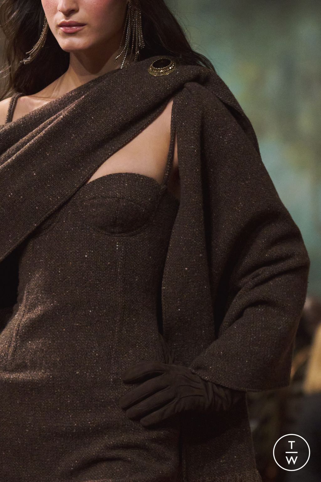 Fashion Week New York Fall/Winter 2026 look 6 from the Ralph Lauren collection womenswear accessories