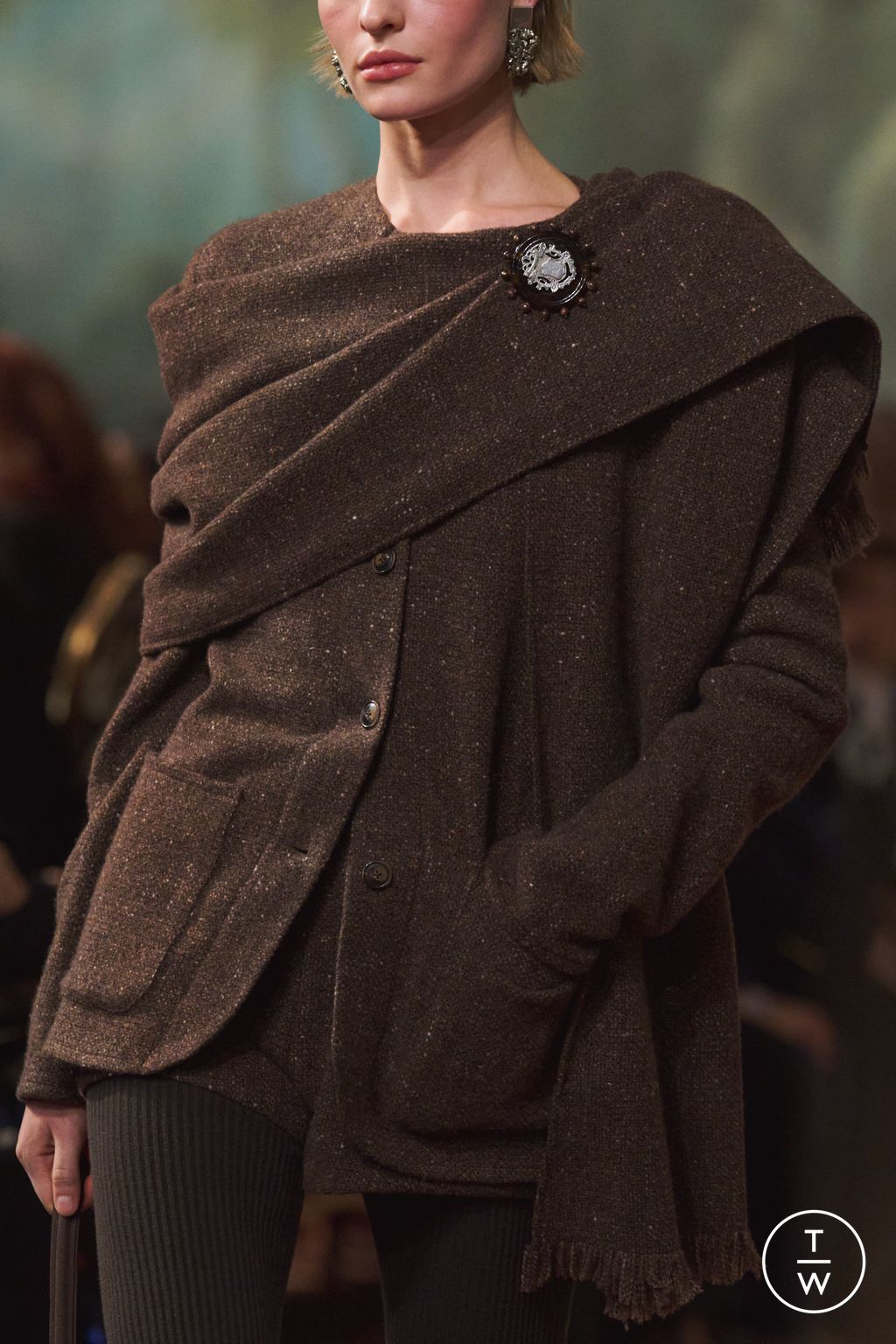 Fashion Week New York Fall/Winter 2026 look 7 from the Ralph Lauren collection womenswear accessories