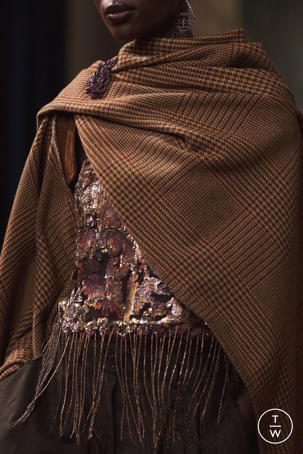 Fashion Week New York Fall/Winter 2026 look 24 from the Ralph Lauren collection 女装配饰