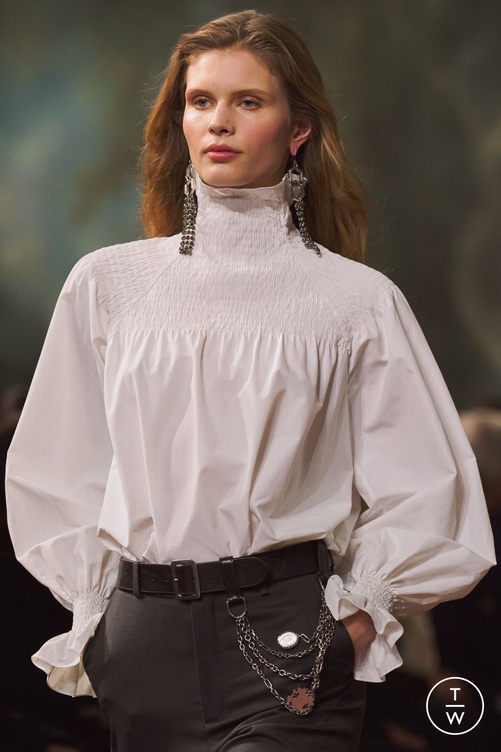 Fashion Week New York Fall/Winter 2026 look 36 from the Ralph Lauren collection womenswear accessories