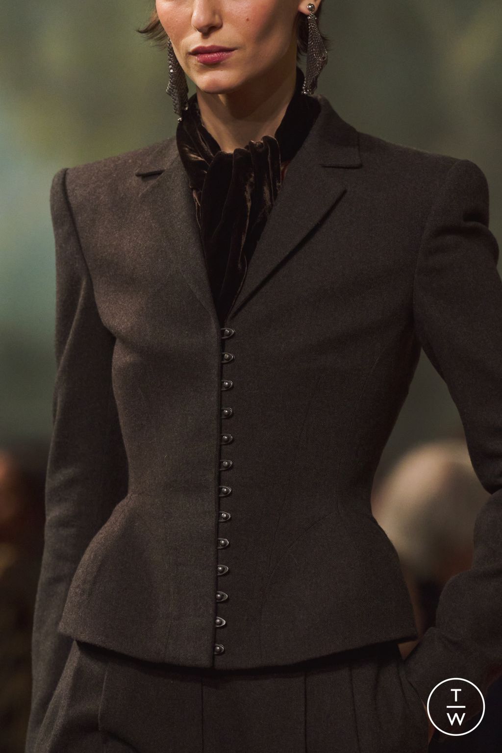 Fashion Week New York Fall/Winter 2026 look 38 from the Ralph Lauren collection womenswear accessories
