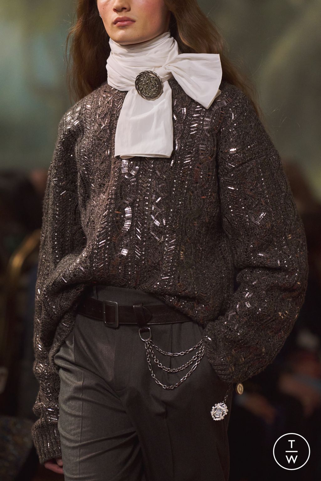 Fashion Week New York Fall/Winter 2026 look 39 from the Ralph Lauren collection womenswear accessories