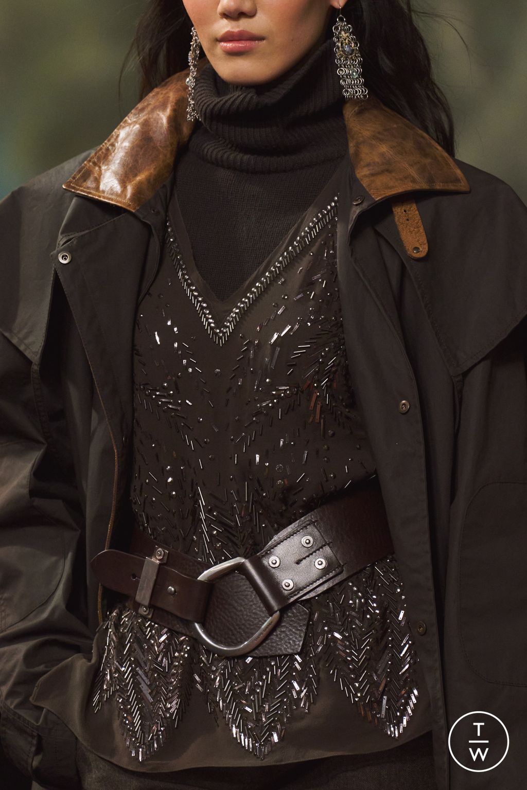 Fashion Week New York Fall/Winter 2026 look 40 from the Ralph Lauren collection womenswear accessories