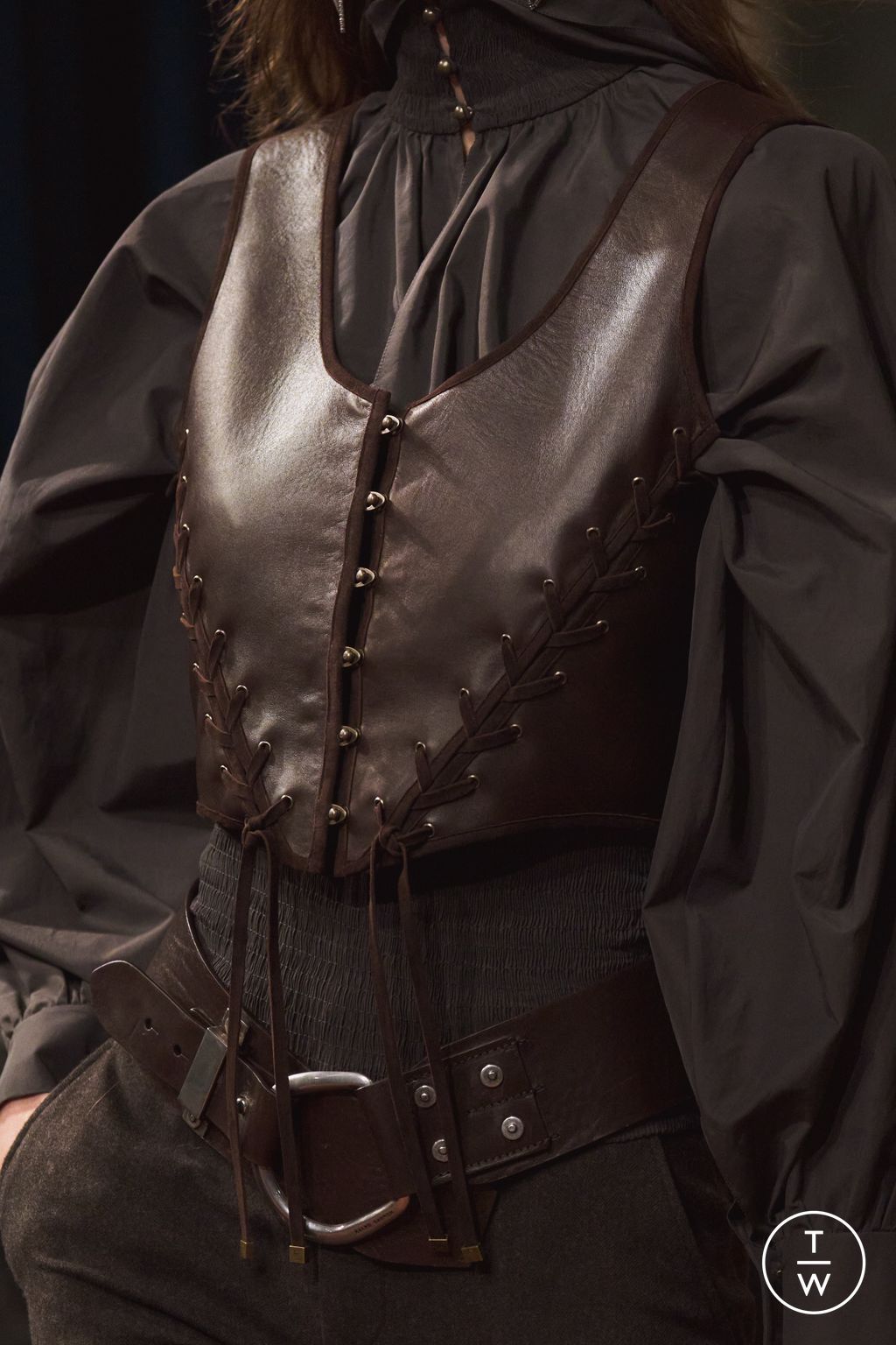 Fashion Week New York Fall/Winter 2026 look 45 from the Ralph Lauren collection womenswear accessories