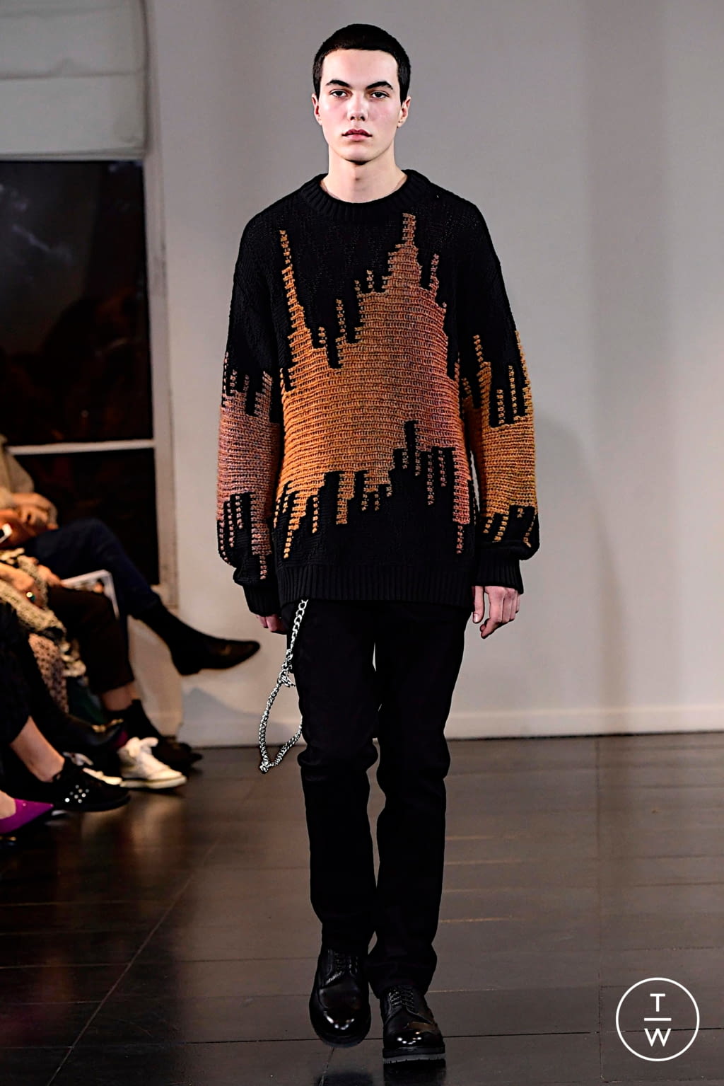 Fashion Week Paris Fall/Winter 2019 look 25 from the Louis Gabriel Nouchi collection 男装