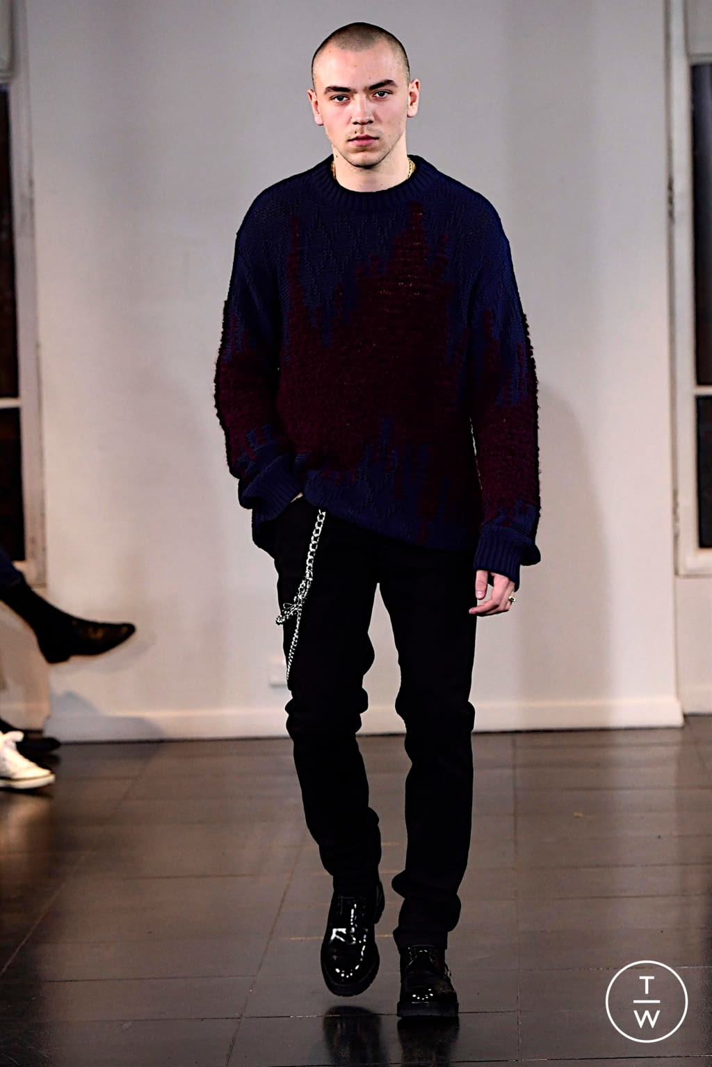 Fashion Week Paris Fall/Winter 2019 look 26 from the Louis Gabriel Nouchi collection 男装