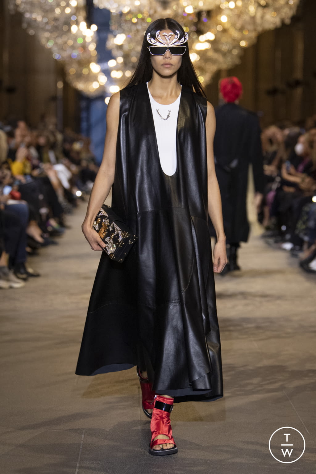 Fashion Week Paris Spring/Summer 2022 look 23 from the Louis Vuitton collection 女装