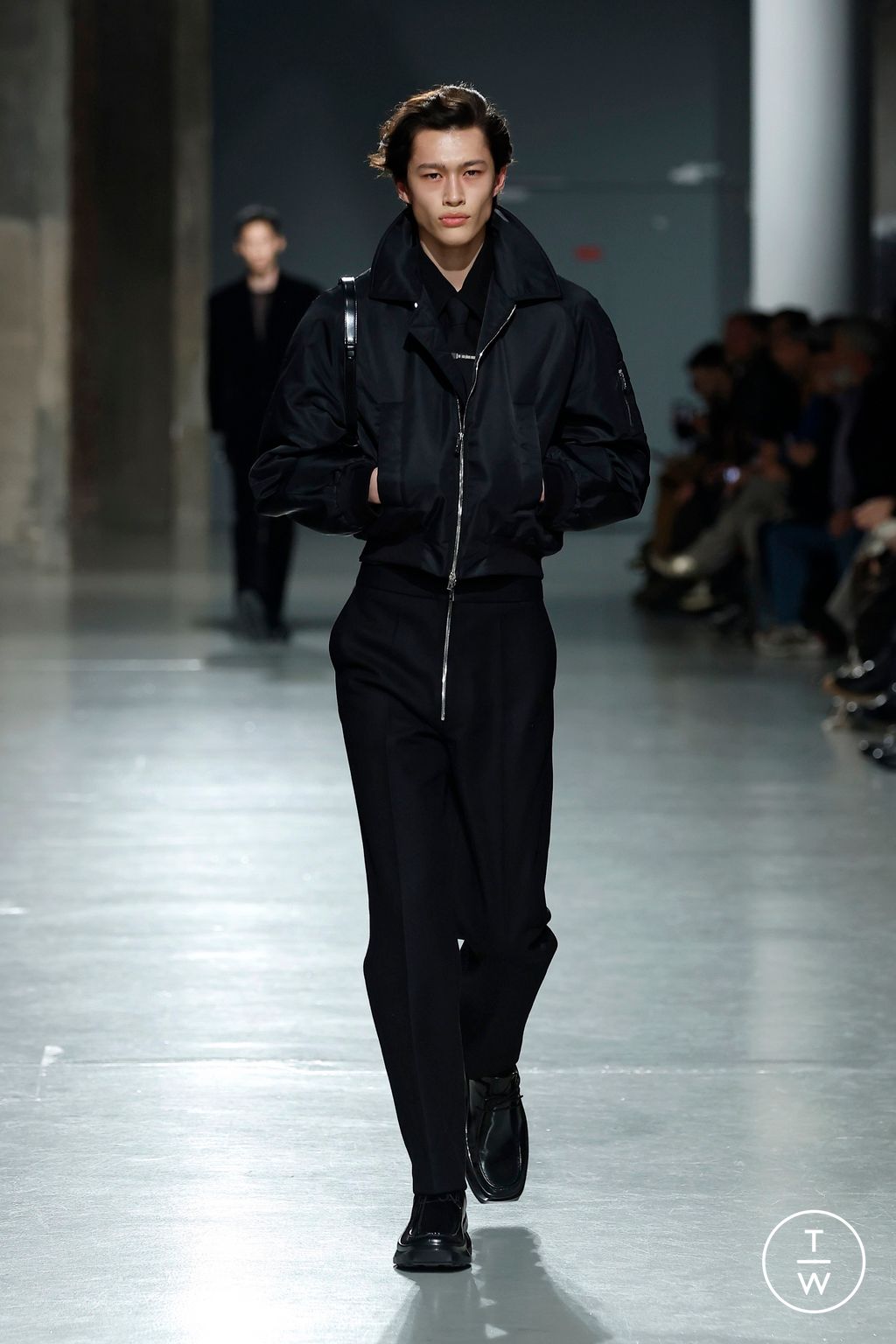 Fashion Week Paris Fall/Winter 2025 look 1 from the LGN Louis Gabriel Nouchi collection menswear