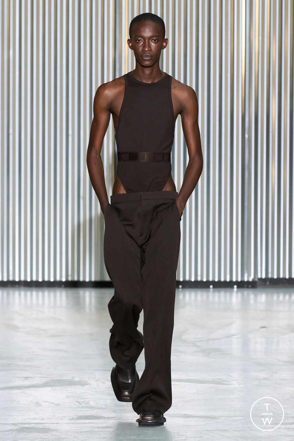 Fashion Week Paris Spring/Summer 2024 look 6 from the Louis Gabriel Nouchi collection menswear