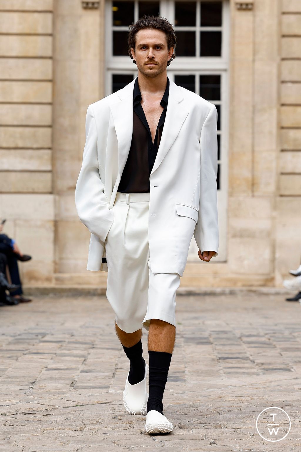 Fashion Week Paris Spring-Summer 2025 look 29 from the Louis Gabriel Nouchi collection menswear
