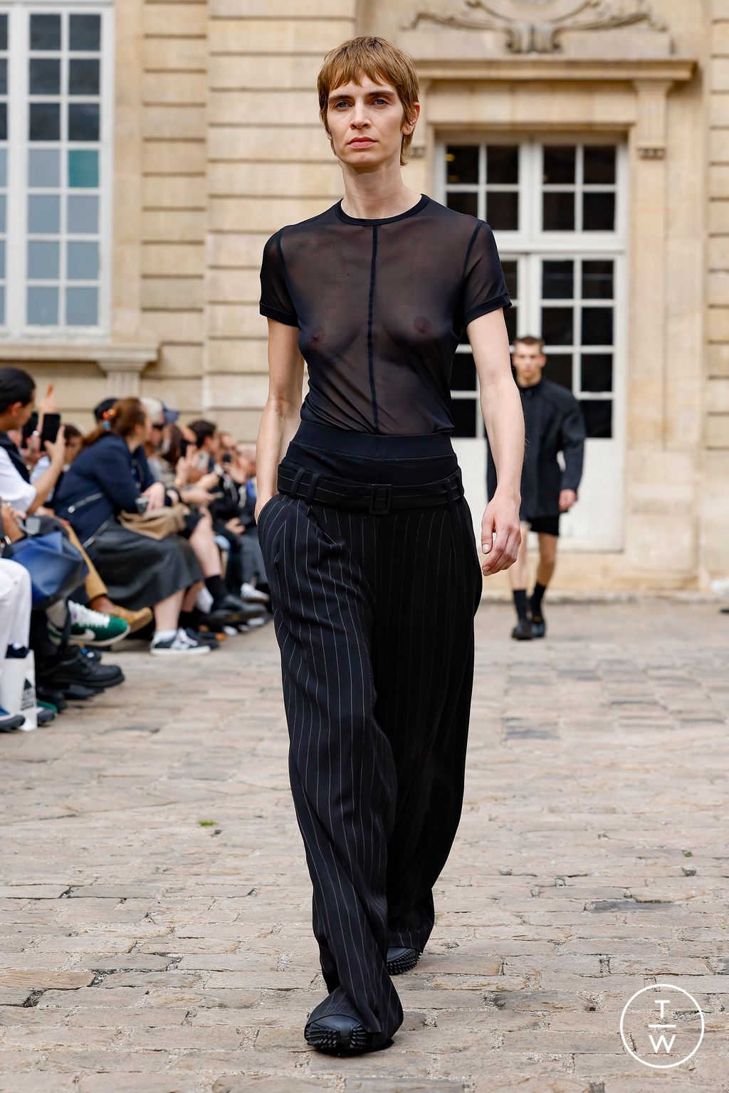 Fashion Week Paris Spring-Summer 2025 look 43 from the Louis Gabriel Nouchi collection menswear