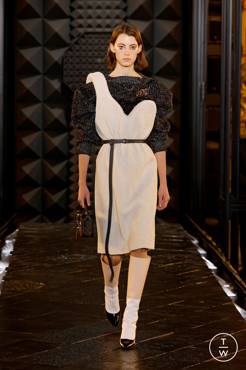 Fashion Week Paris Fall/Winter 2023 look 5 from the Louis Vuitton collection womenswear
