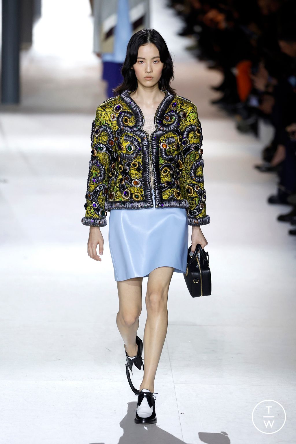 Fashion Week Paris Fall/Winter 2024 look 35 from the Louis Vuitton collection 女装