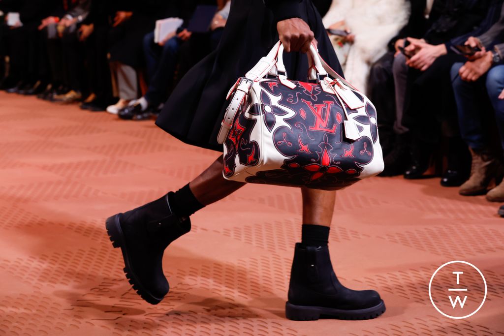 Fashion Week Paris Fall/Winter 2024 look 37 de la collection Louis Vuitton menswear accessories