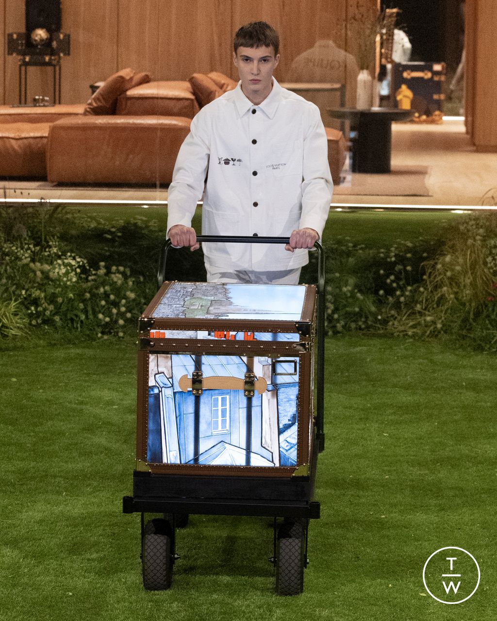 Fashion Week Paris Fall/Winter 2026 look 25 de la collection Louis Vuitton menswear