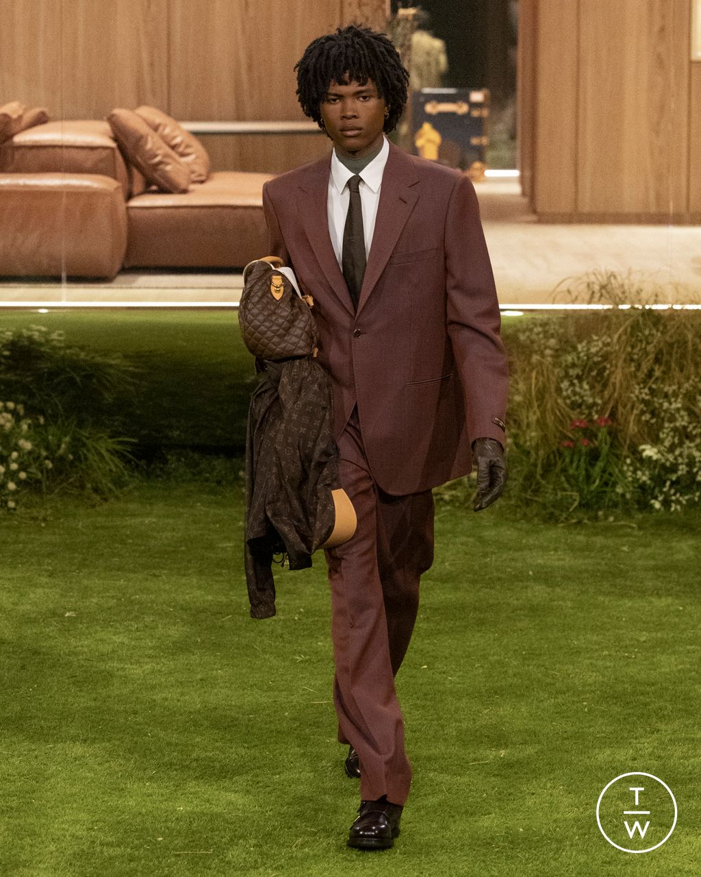 Fashion Week Paris Fall/Winter 2026 look 42 de la collection Louis Vuitton menswear