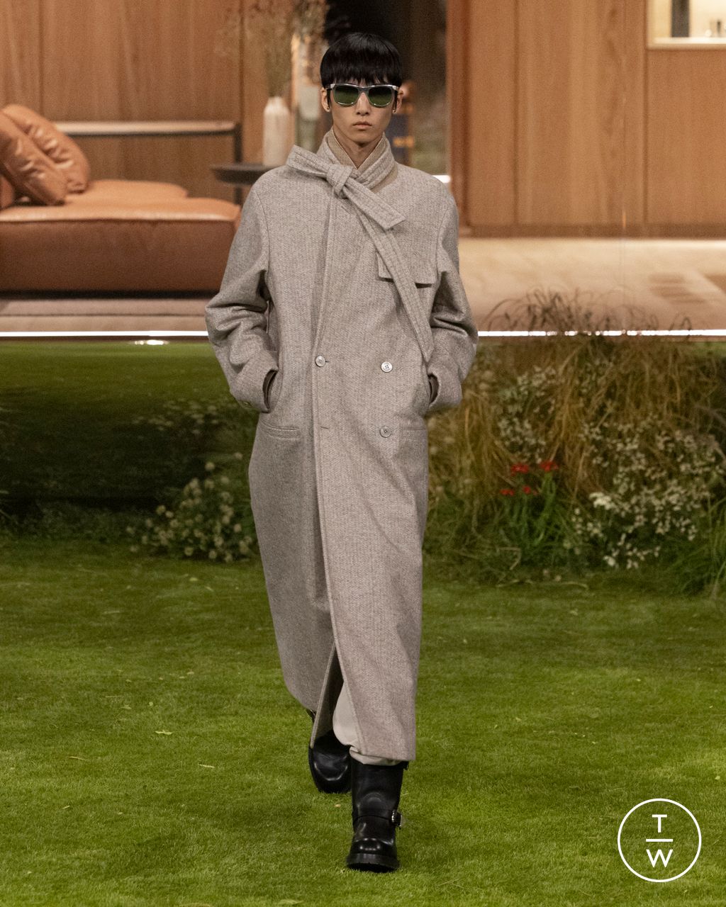 Fashion Week Paris Fall/Winter 2026 look 5 de la collection Louis Vuitton menswear