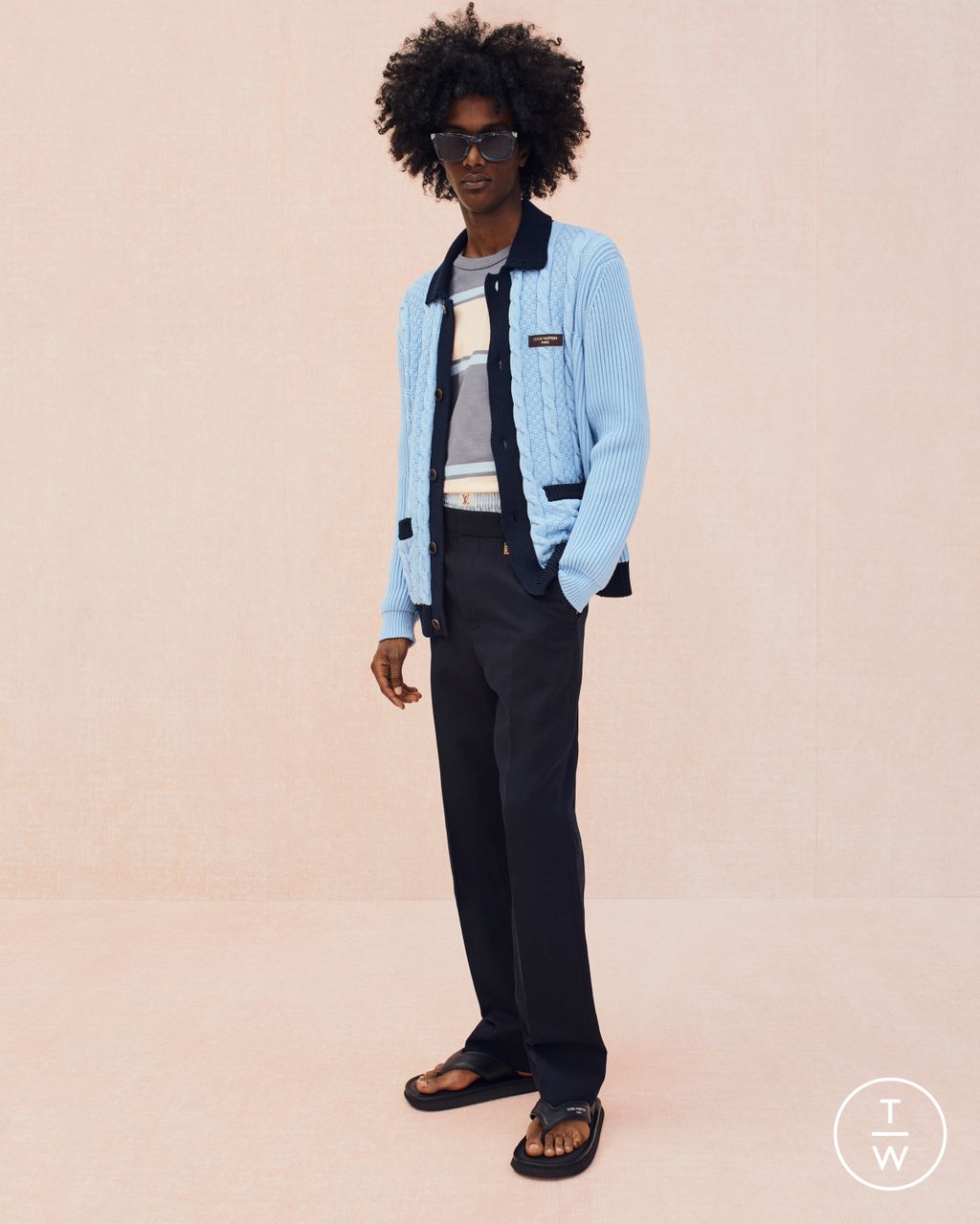 Fashion Week Paris Pre-Fall 2026 look 19 from the Louis Vuitton collection menswear