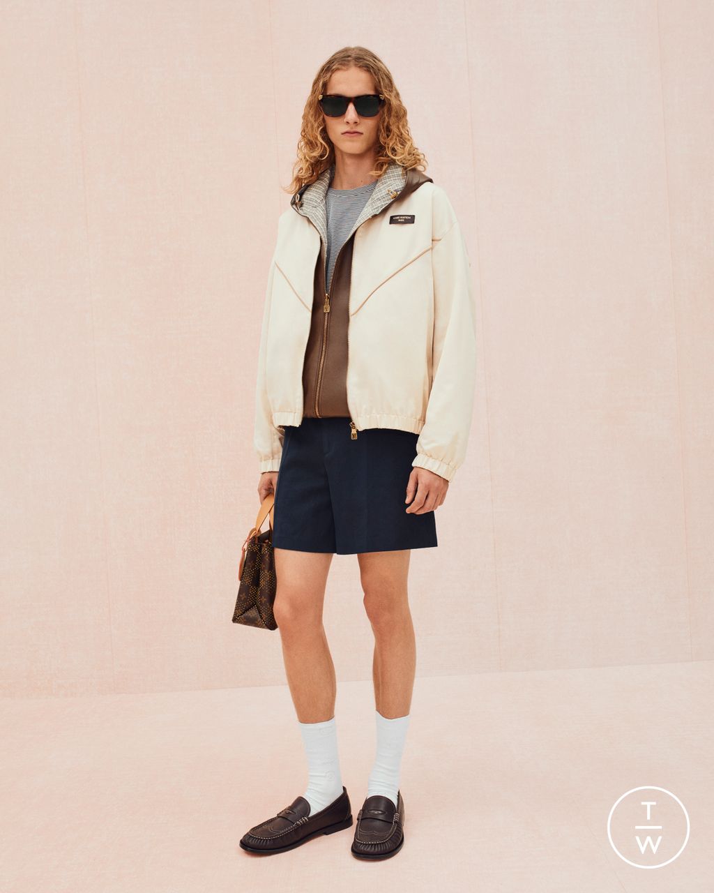 Fashion Week Paris Pre-Fall 2026 look 44 de la collection Louis Vuitton menswear