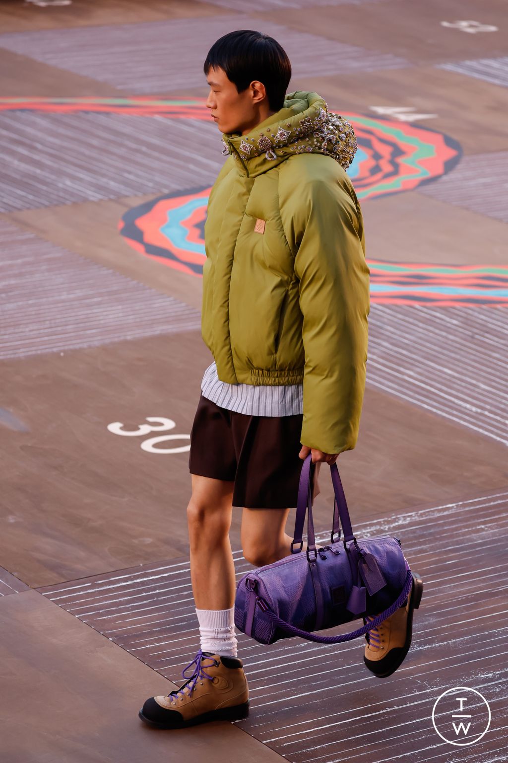 Fashion Week Paris Spring/Summer 2026 look 13 from the Louis Vuitton collection menswear accessories