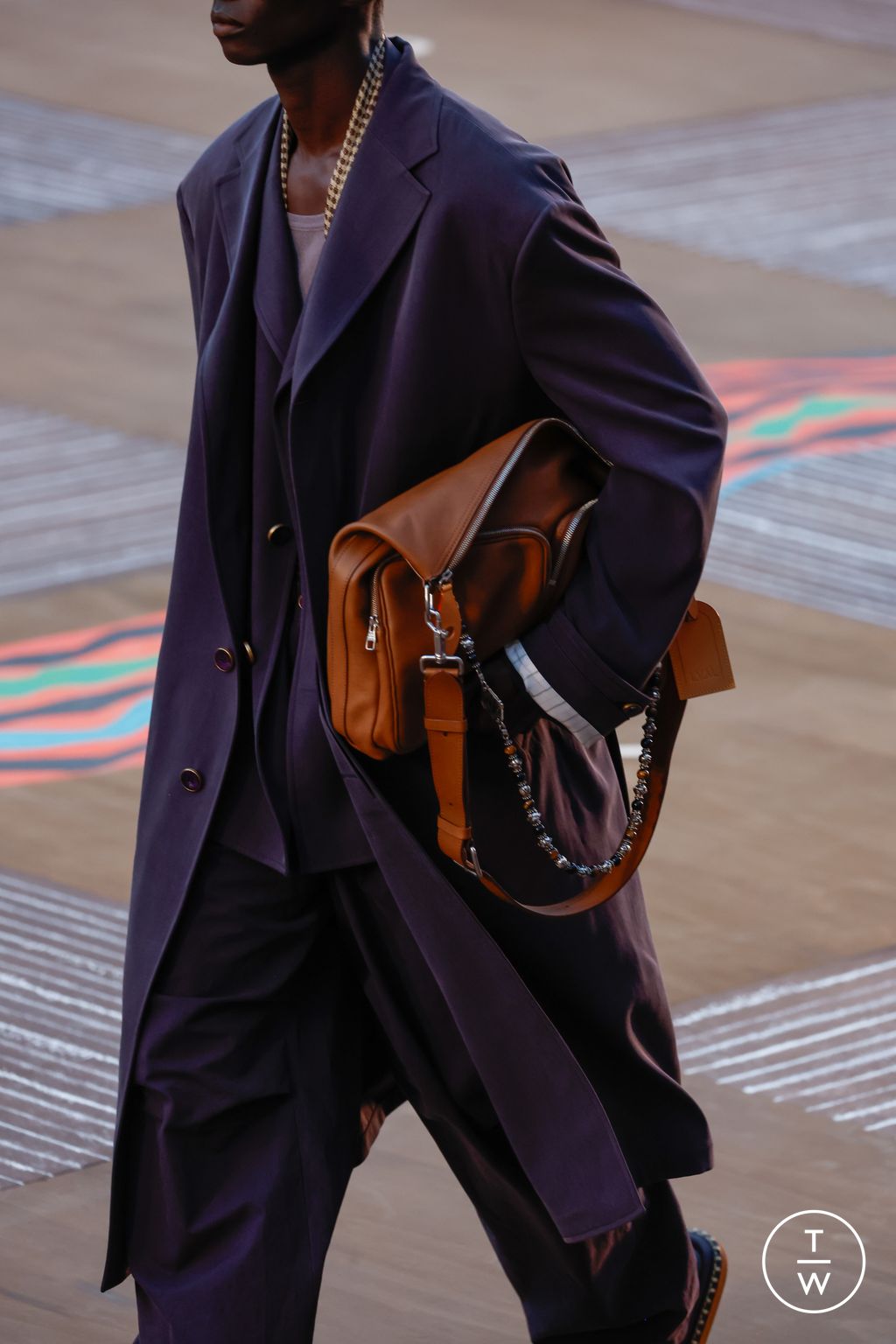 Fashion Week Paris Spring/Summer 2026 look 3 from the Louis Vuitton collection menswear accessories