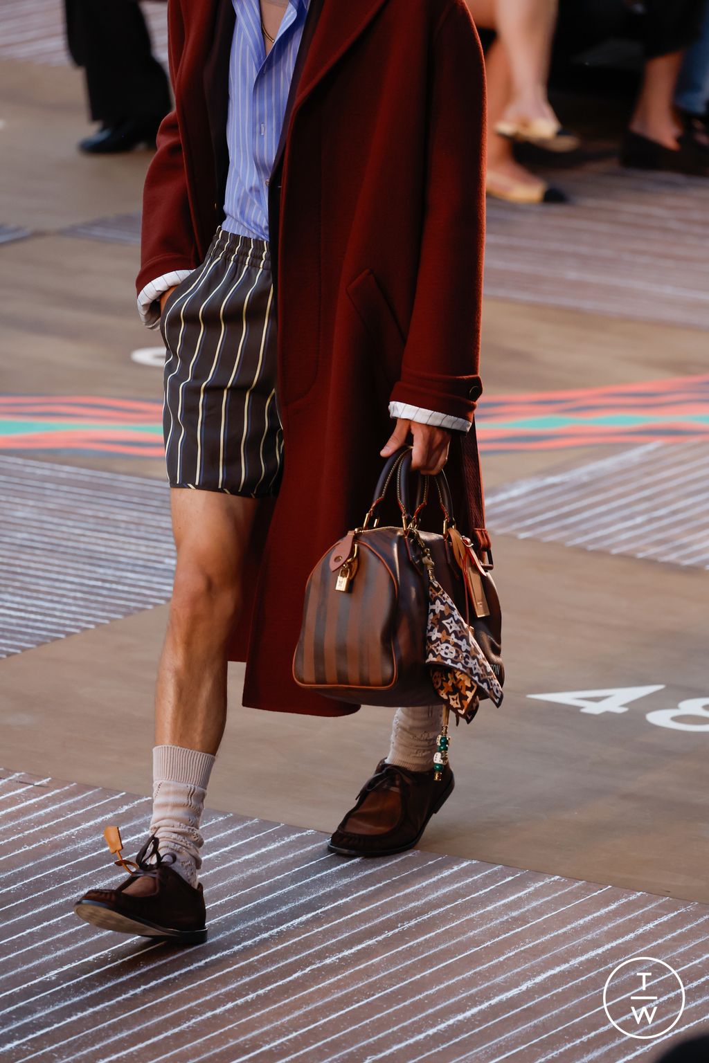 Fashion Week Paris Spring/Summer 2026 look 6 from the Louis Vuitton collection menswear accessories